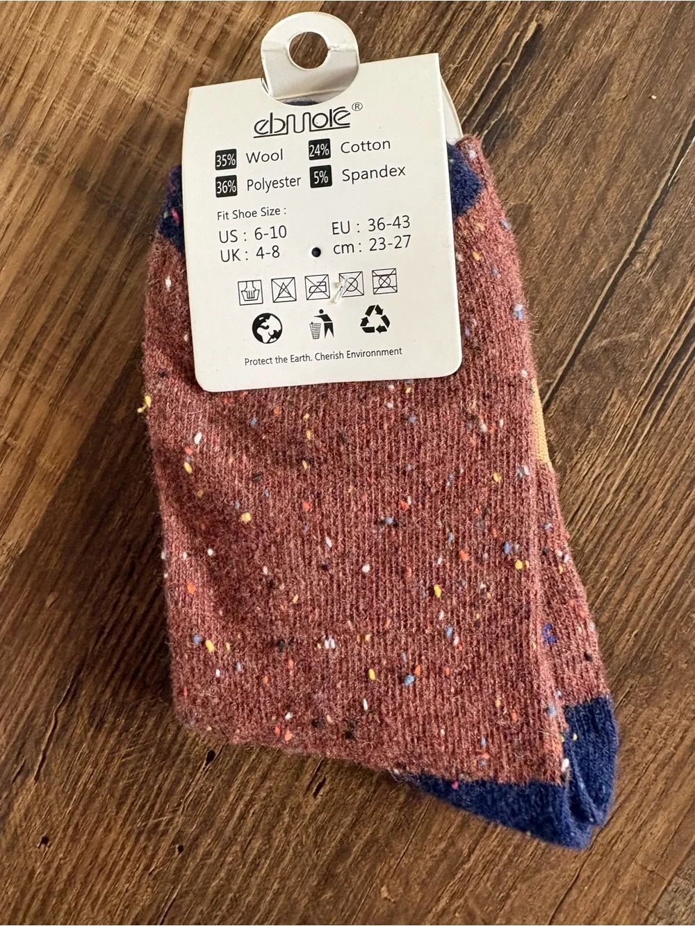Women’s Brown Fox Pattern Cozy Socks 6-10
